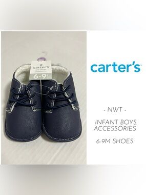 🆕CARTER’S - 6/9M - NWT - INFANT BOYS NAVY SHOES